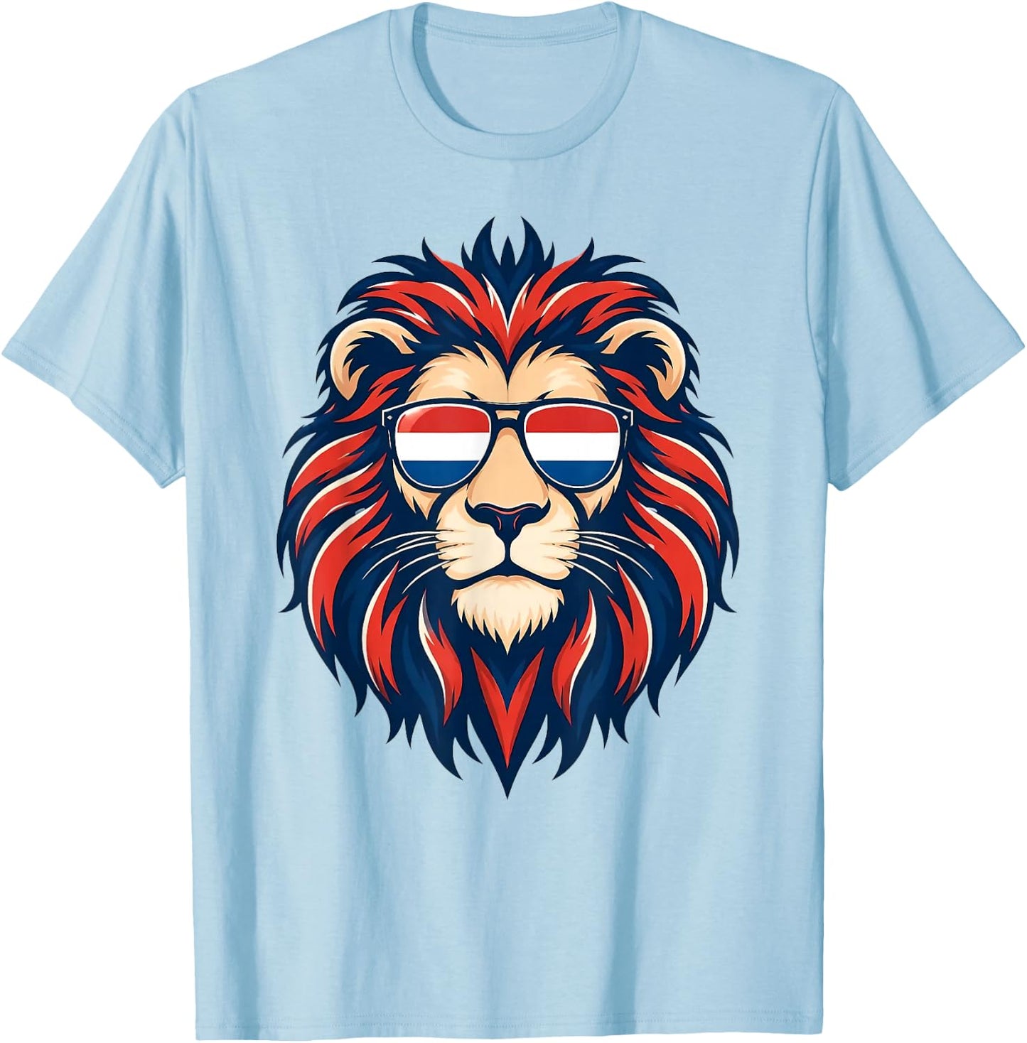Holland Nederland Flag Dutch Lion Netherlands Pride T-Shirt - T-Shirt | Light Blue