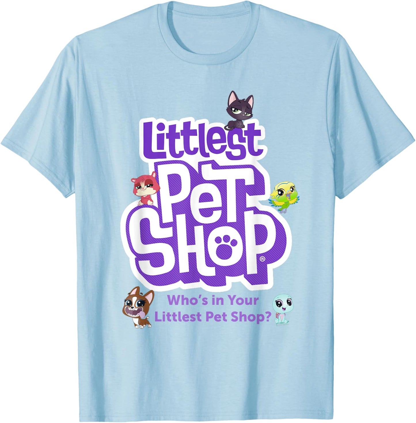 Littlest Pet Shop Who's in Your Shop? T-Shirt - T-Shirt | Light Blue