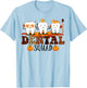 Qan7 Dental Squad Fall Autumn Thanksgiving Dental Coworkers T-Shirt - T-Shirt | Light Blue