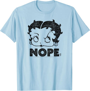 Betty Boop Boop Nope T-Shirt - T-Shirt | Light Blue