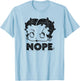 Betty Boop Boop Nope T-Shirt - T-Shirt | Light Blue