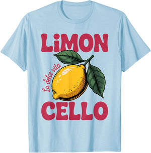 Lemon Liqueur Refreshing Delicious Italy Drink Limoncello T-Shirt - T-Shirt | Light Blue