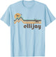 Ellijay Georgia 70s 80s Retro Style Vintage Distressed Gift T-Shirt - T-Shirt | Light Blue