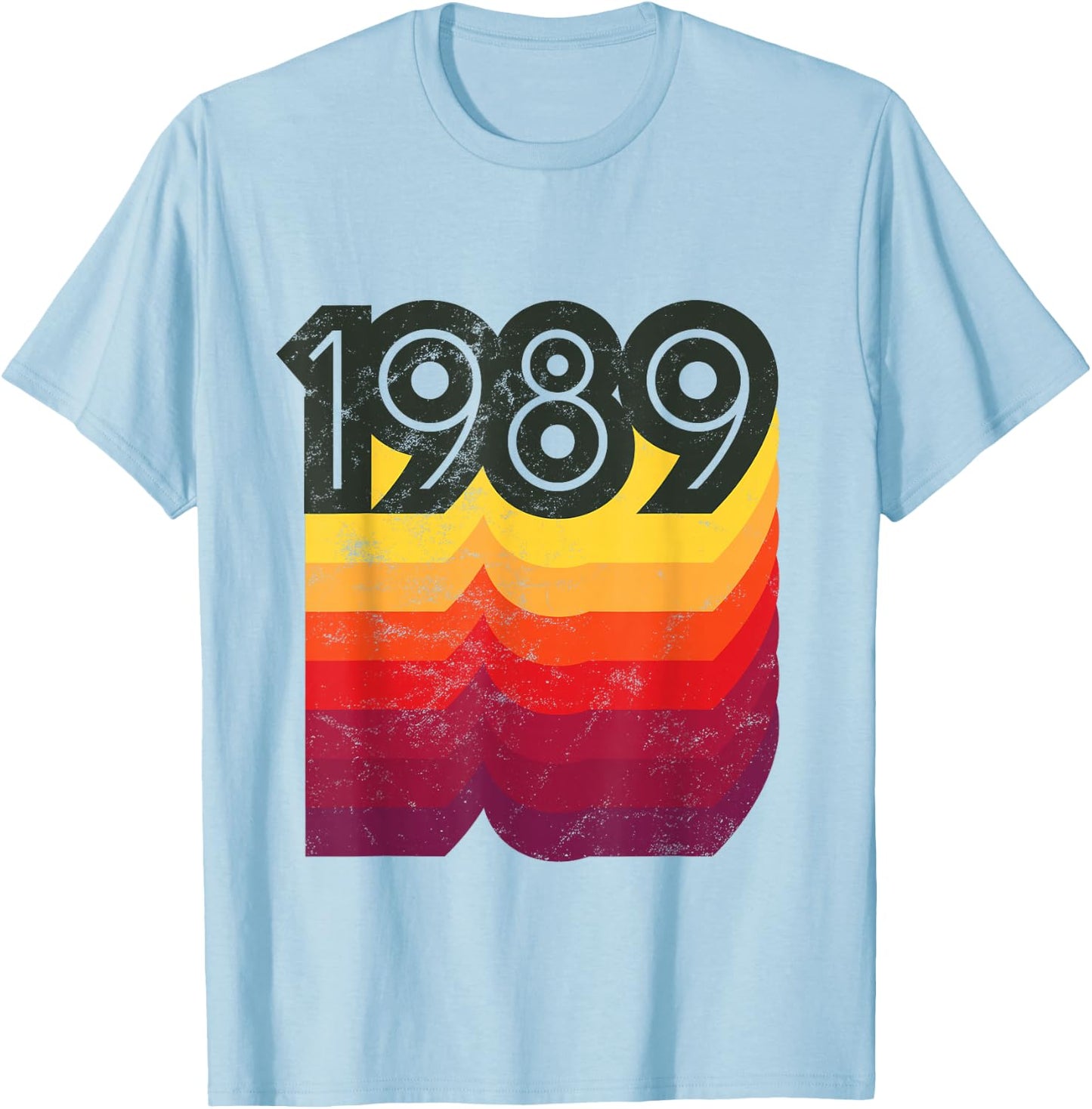 Birthday 80s Style Retro 1989 T-Shirt - T-Shirt | Light Blue