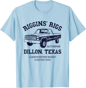 Dillon Texas Friday Night Football Player Fan Riggins Rigs T-Shirt - T-Shirt | Light Blue