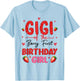 Gigi of The Berry Sweet First Birthday Strawberry Girl T-Shirt - T-Shirt | Light Blue