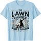 The Lawn Ranger Rides Again Lawn Care Lawn Mower T-Shirt - T-Shirt | Light Blue