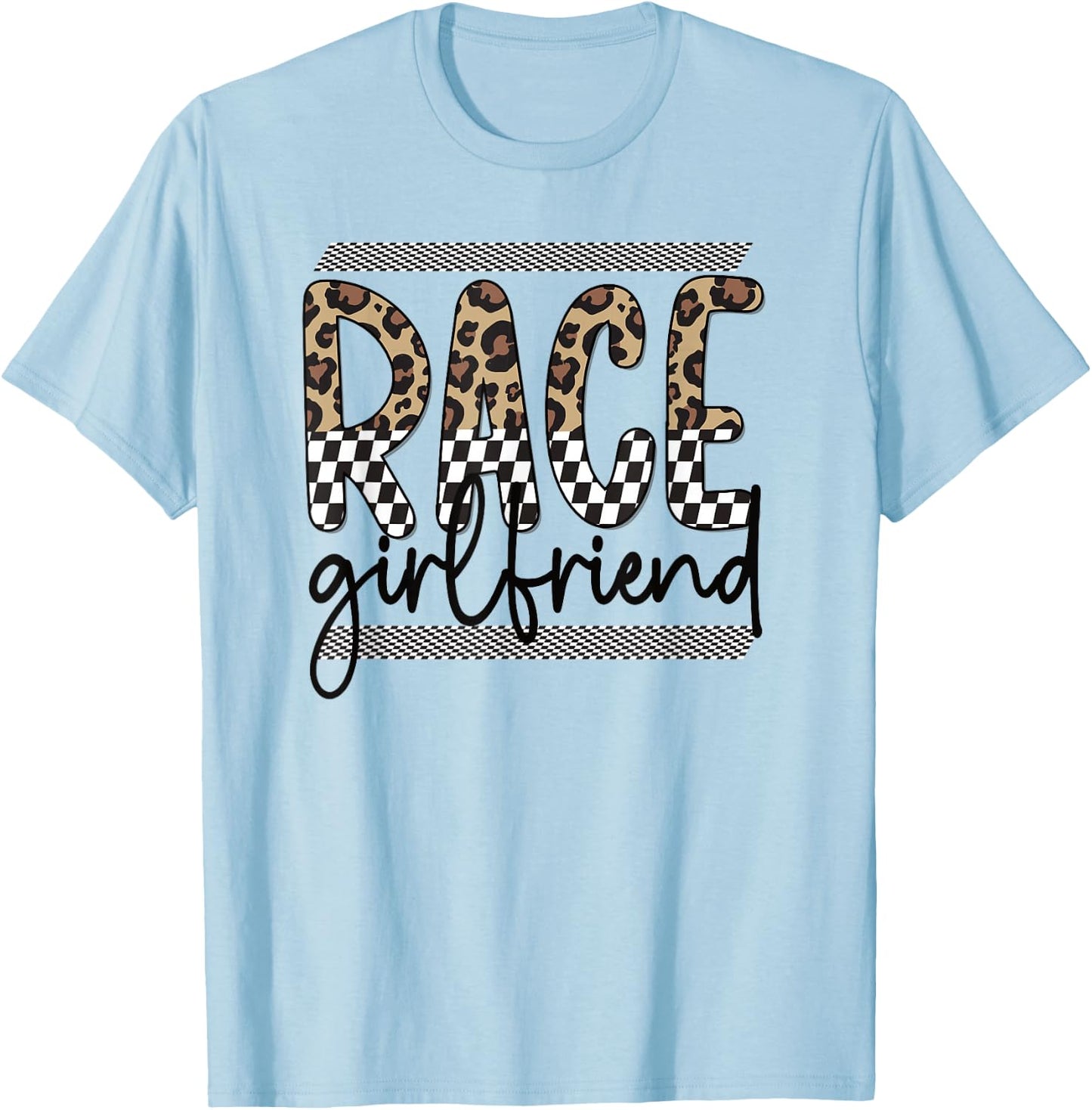 Race Girlfriend Best Racing Girlfriend Of A Racer T-Shirt - T-Shirt | Light Blue