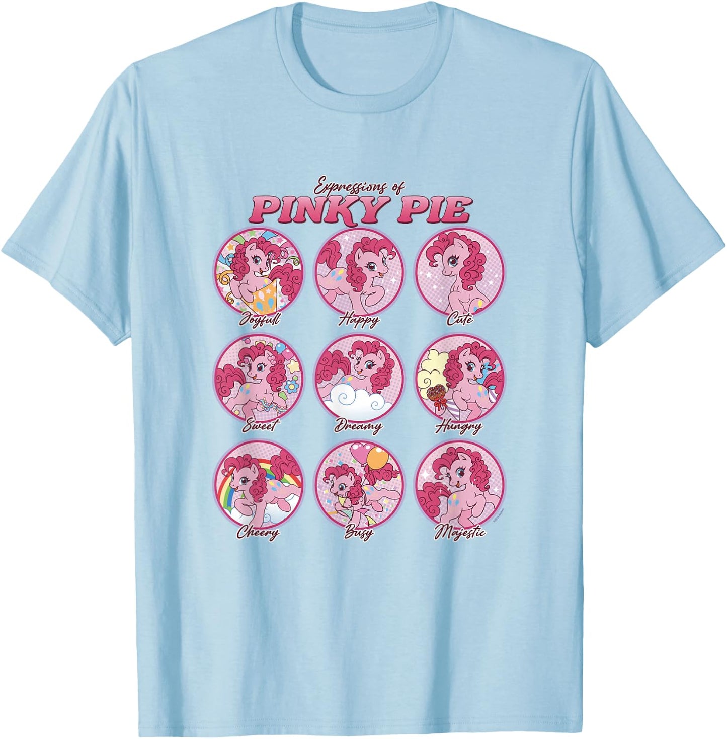My Little Pony: Friendship is Magic Expressions of Pinky Pie T-Shirt - T-Shirt | Light Blue