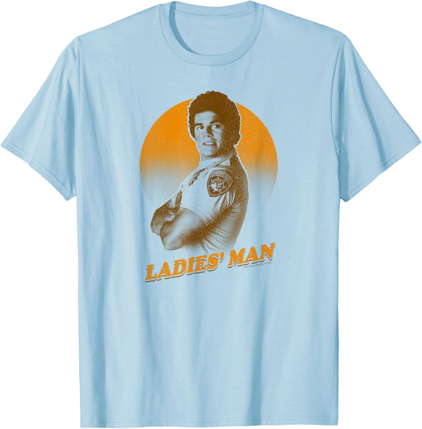 CHiPs TV Series Ladies Man T-Shirt - T-Shirt | Light Blue
