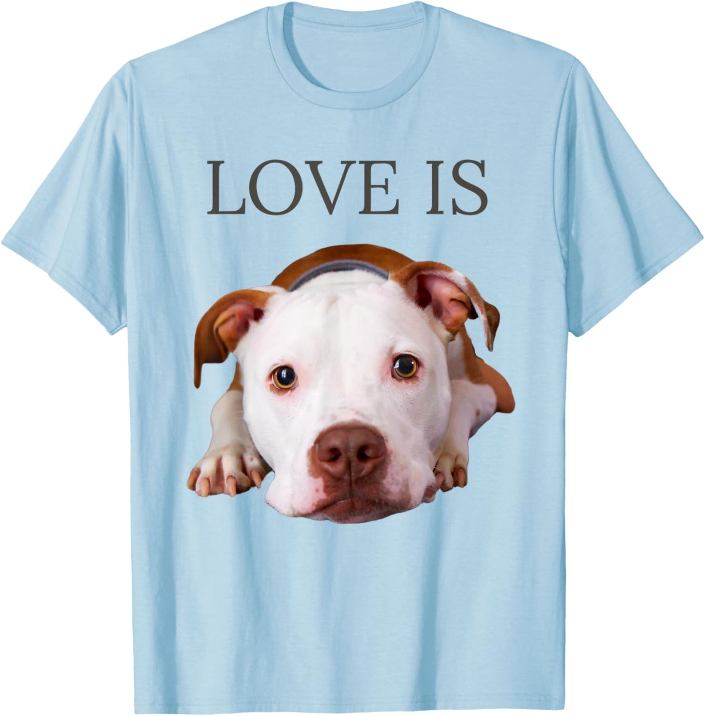 Pitbull Shirt Pittie Mom Dad Bullie Dog Women Men Love T-Shirt - T-Shirt | Light Blue