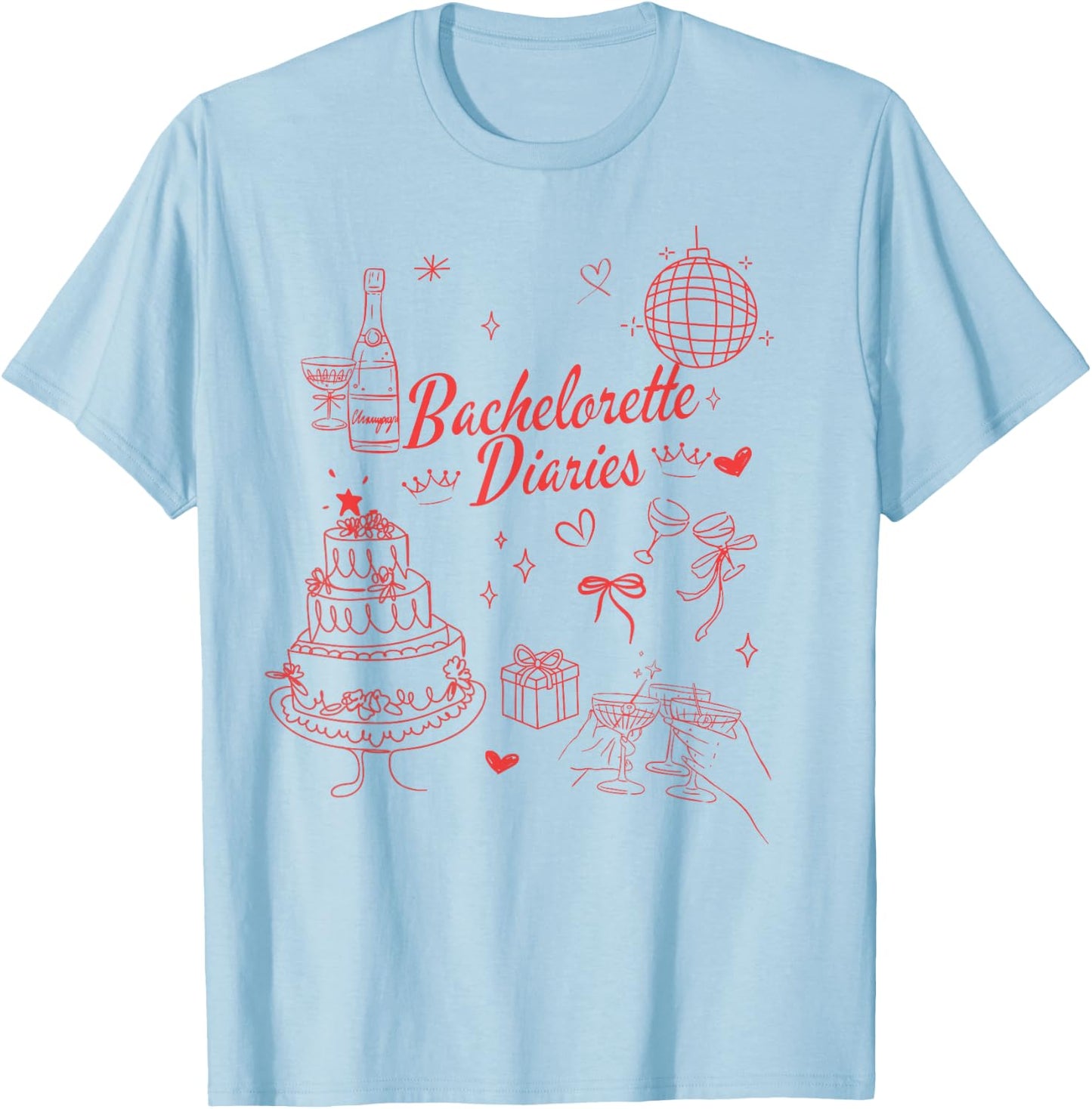 Bachelorette Party T-Shirt - T-Shirt | Light Blue