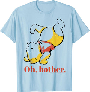 Disney Winnie The Pooh Oh Bother Sketch T-Shirt - T-Shirt | Light Blue