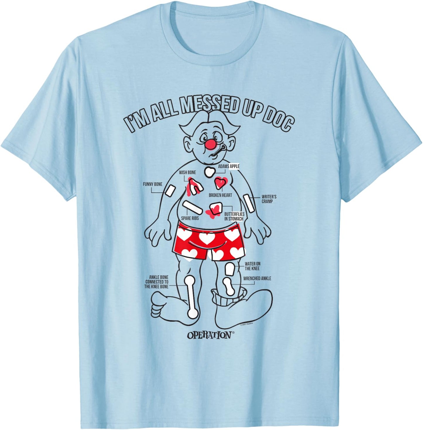 Operation I'm All Messed Up Doc T-Shirt - T-Shirt | Light Blue
