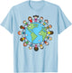 Earth Day 2026 Boys Girls Environment Nature Planet Teacher T-Shirt - T-Shirt | Light Blue