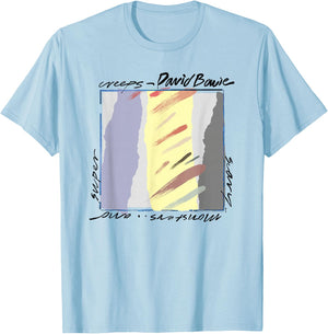 David Bowie - Scary Monsters Abstract T-Shirt - T-Shirt | Light Blue