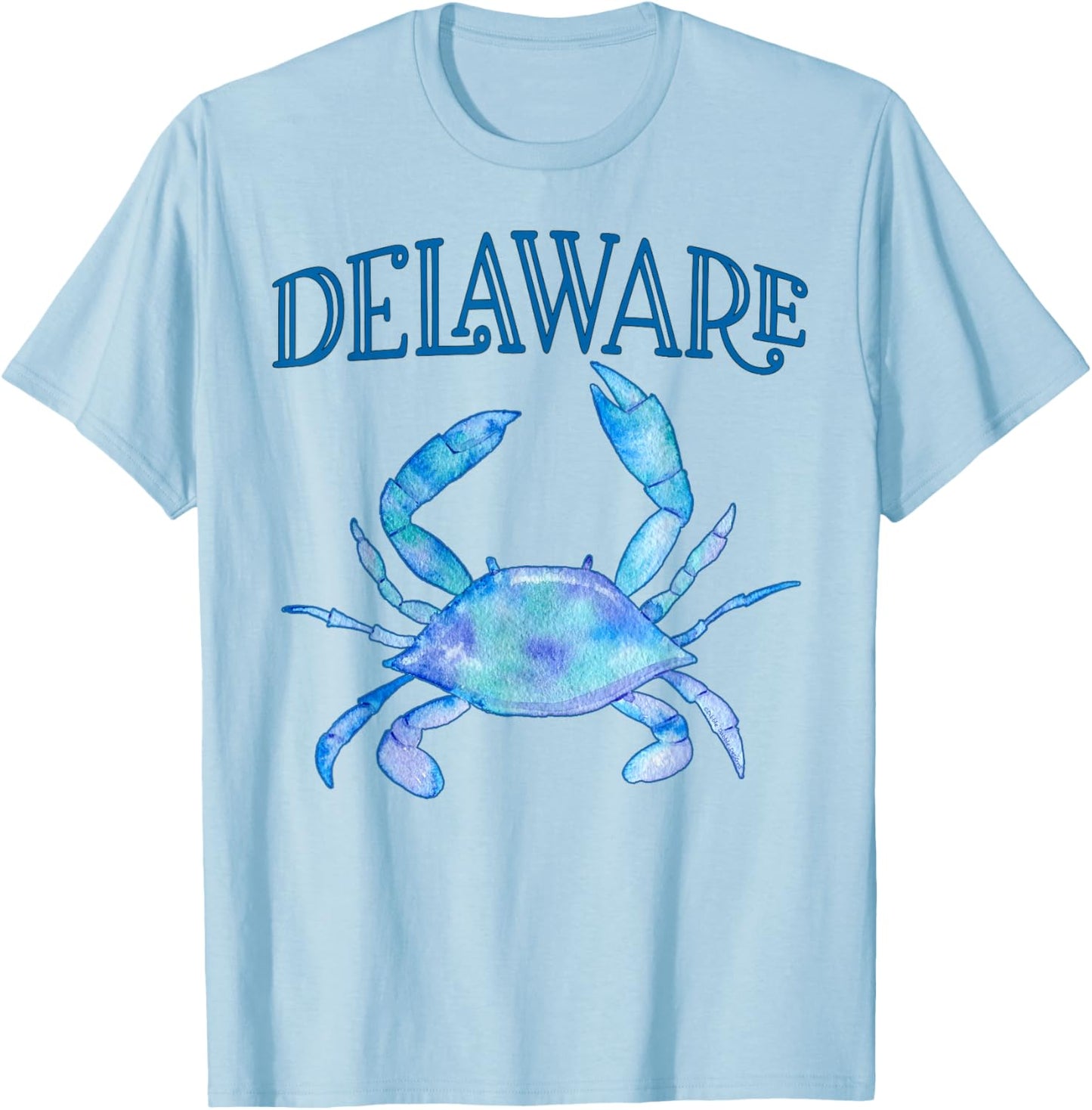 Delaware's Beautiful Blue Crab - Delaware T-Shirt - T-Shirt | Light Blue