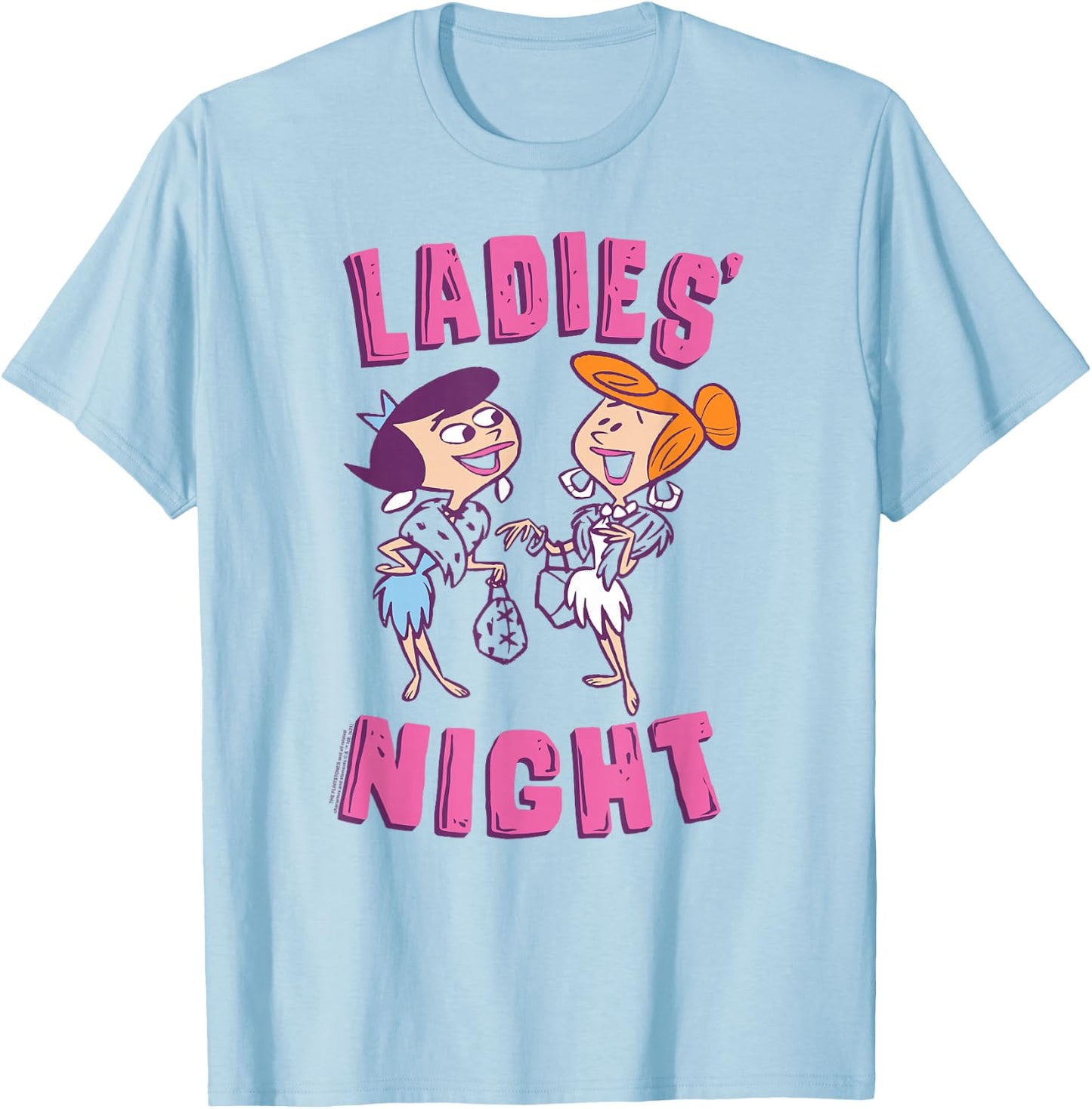 The Flintstones Betty Wilma Women's Night T-Shirt - T-Shirt | Light Blue