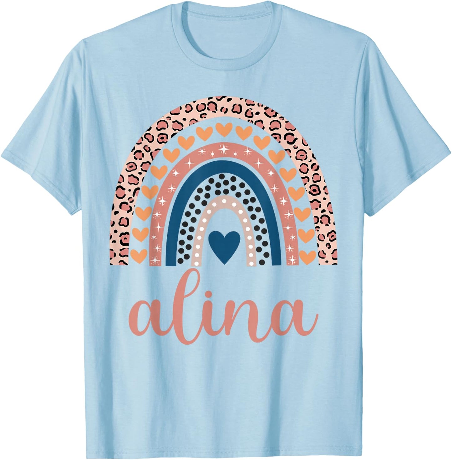 Alina Alina Name Birthday Shirt Gift T-Shirt - T-Shirt | Light Blue