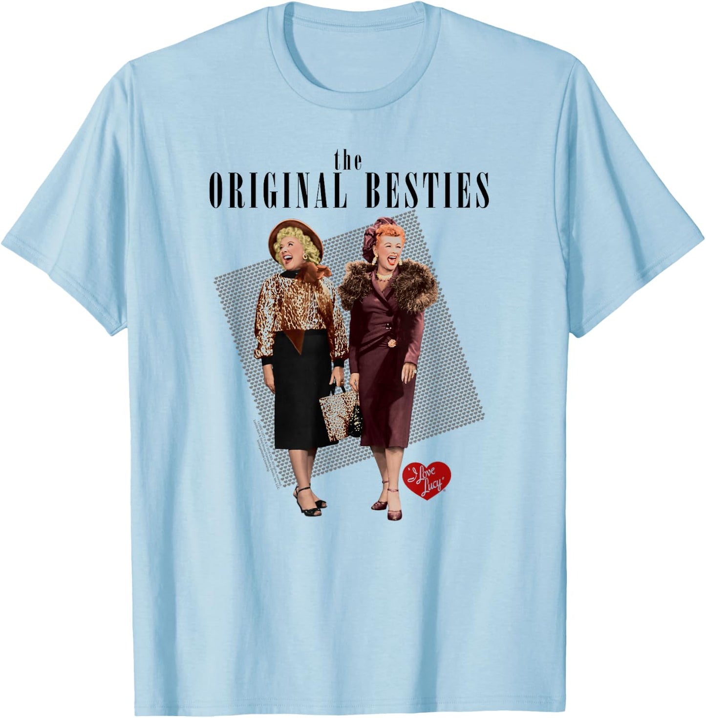I Love Lucy Original Bestie Small T-Shirt - T-Shirt | Light Blue
