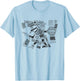 Maya patron deity Tezcatlipoca warrior Aztec Indians Mexico T-Shirt - T-Shirt | Light Blue