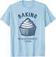 Baking - Murder is illegal funny vintage T-Shirt - T-Shirt | Light Blue