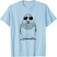 Quaker Parrot Bird with Sunglasses -Adults, Kids T-Shirt - T-Shirt | Light Blue