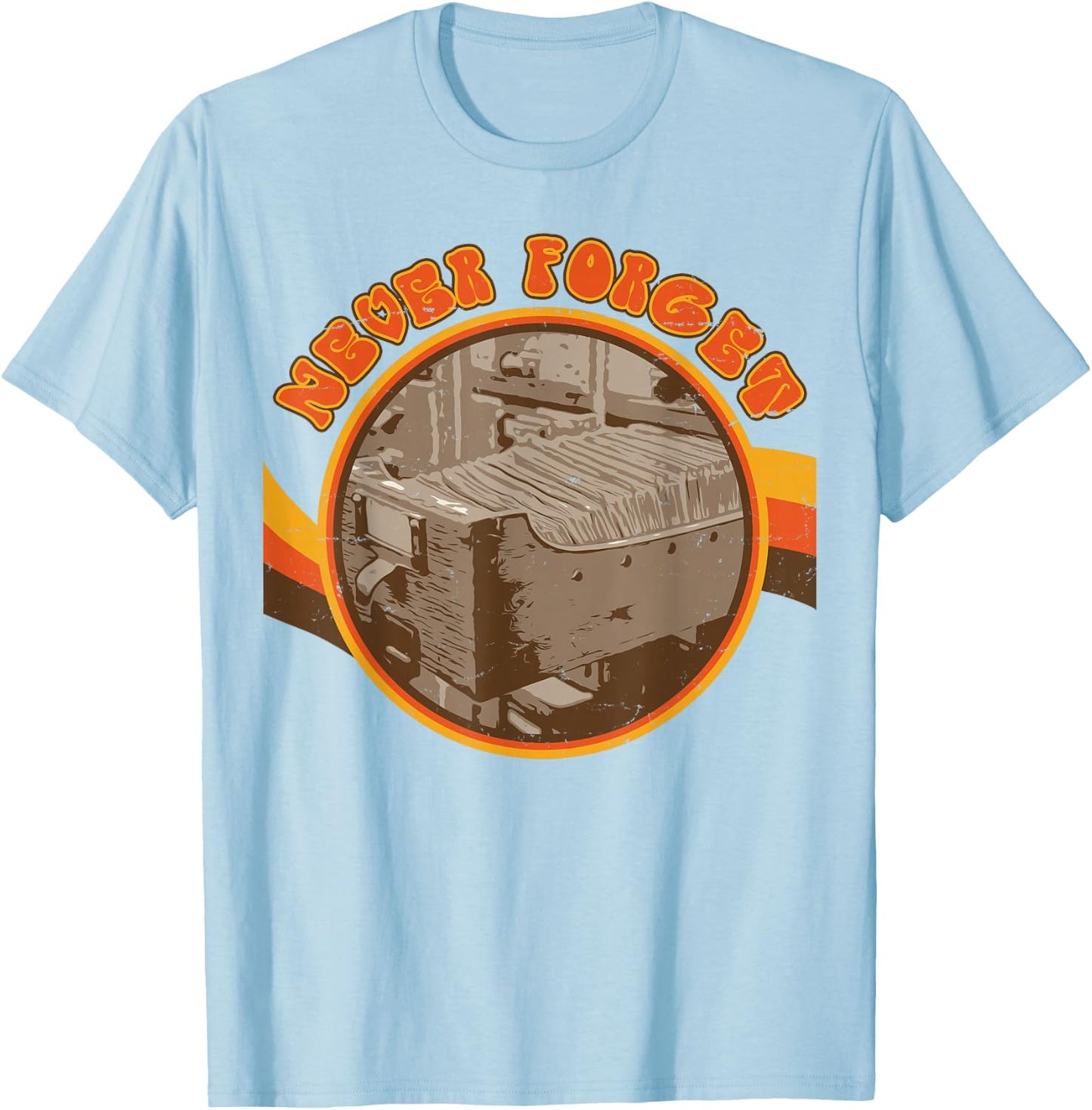 Never Forget The Dewey Decimal System Card Catalog Cabinet T-Shirt - T-Shirt | Light Blue