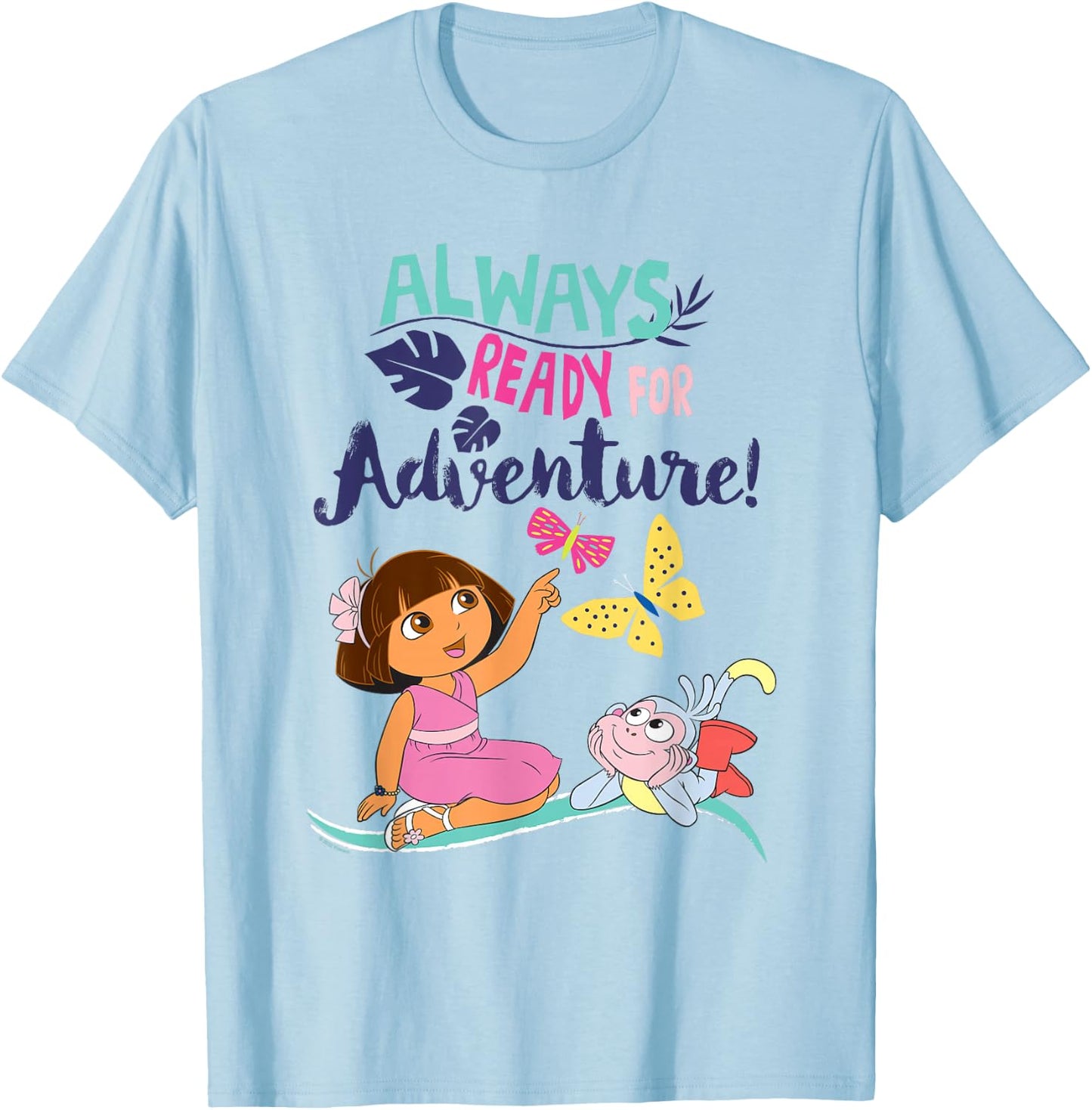 Dora the Explorer Always Ready for Adventure T-Shirt - T-Shirt | Light Blue