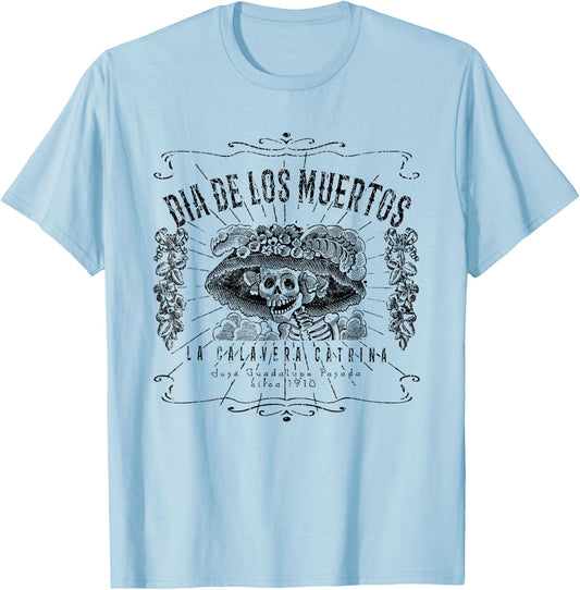 Dia De Los Muertos XO4U Original T-Shirt - T-Shirt | Light Blue