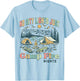 No City Lights Just Camp Fire Nights Women Men Retro Camping T-Shirt - T-Shirt | Light Blue