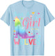 Wolves Cute Wolf Toddler Girls Howling Kids Wolf Costume T-Shirt - T-Shirt | Light Blue