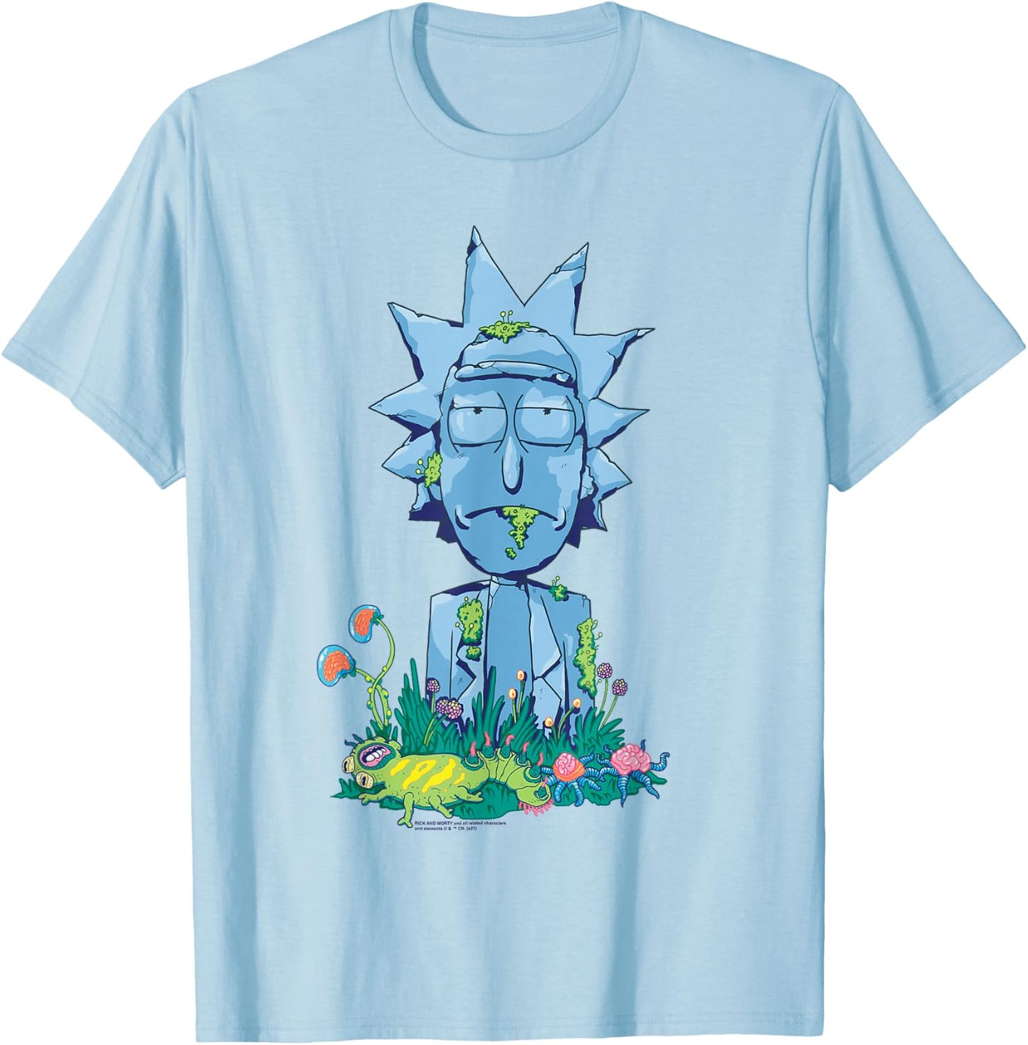 Rick and Morty Rick Icon T-Shirt - T-Shirt | Light Blue