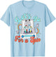 Retro Lab Scientist Centrifuge Acrylic MLS Medical Lab Week T-Shirt - T-Shirt | Light Blue