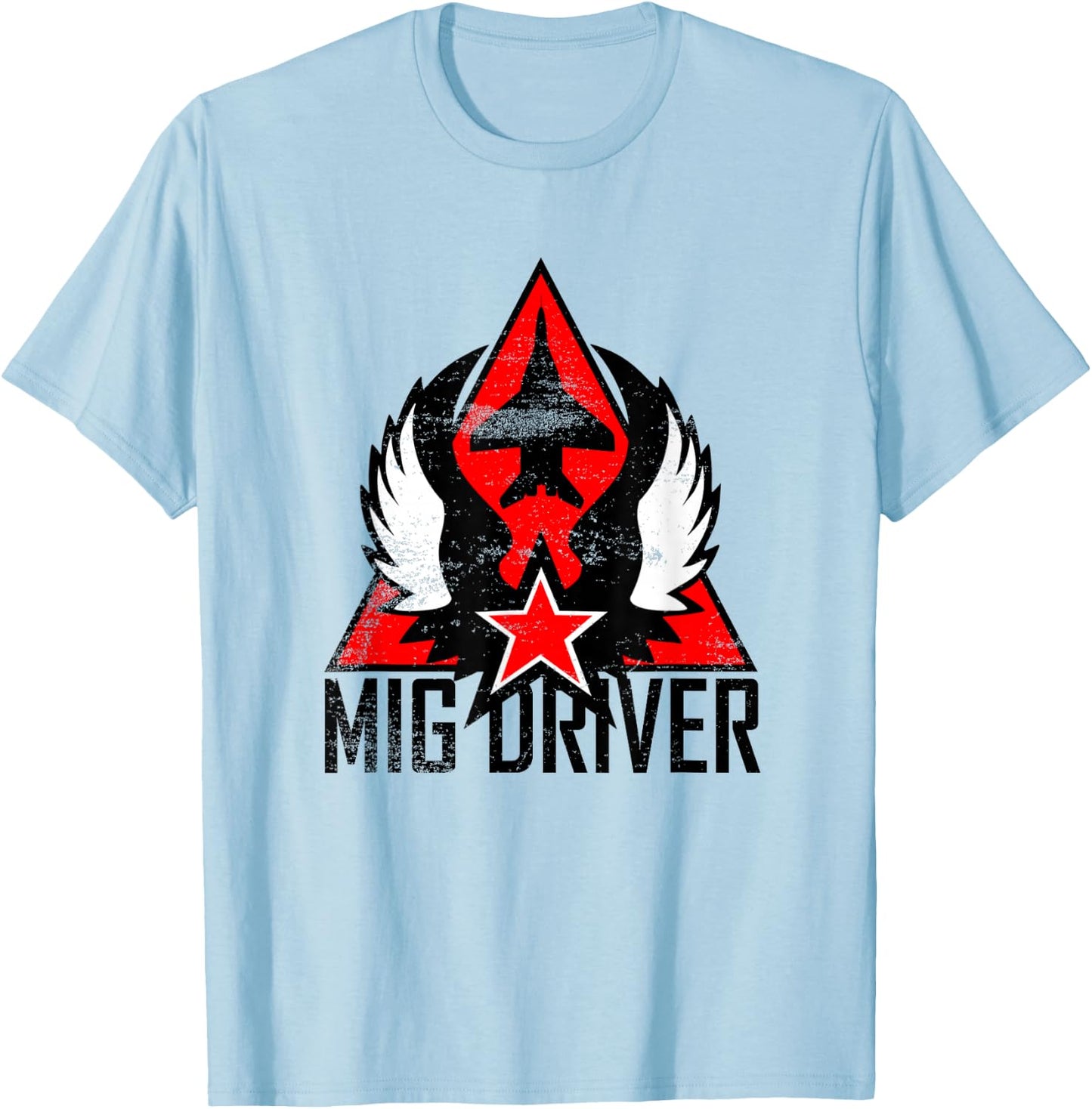 Mig Driver (distressed) T-Shirt - T-Shirt | Light Blue