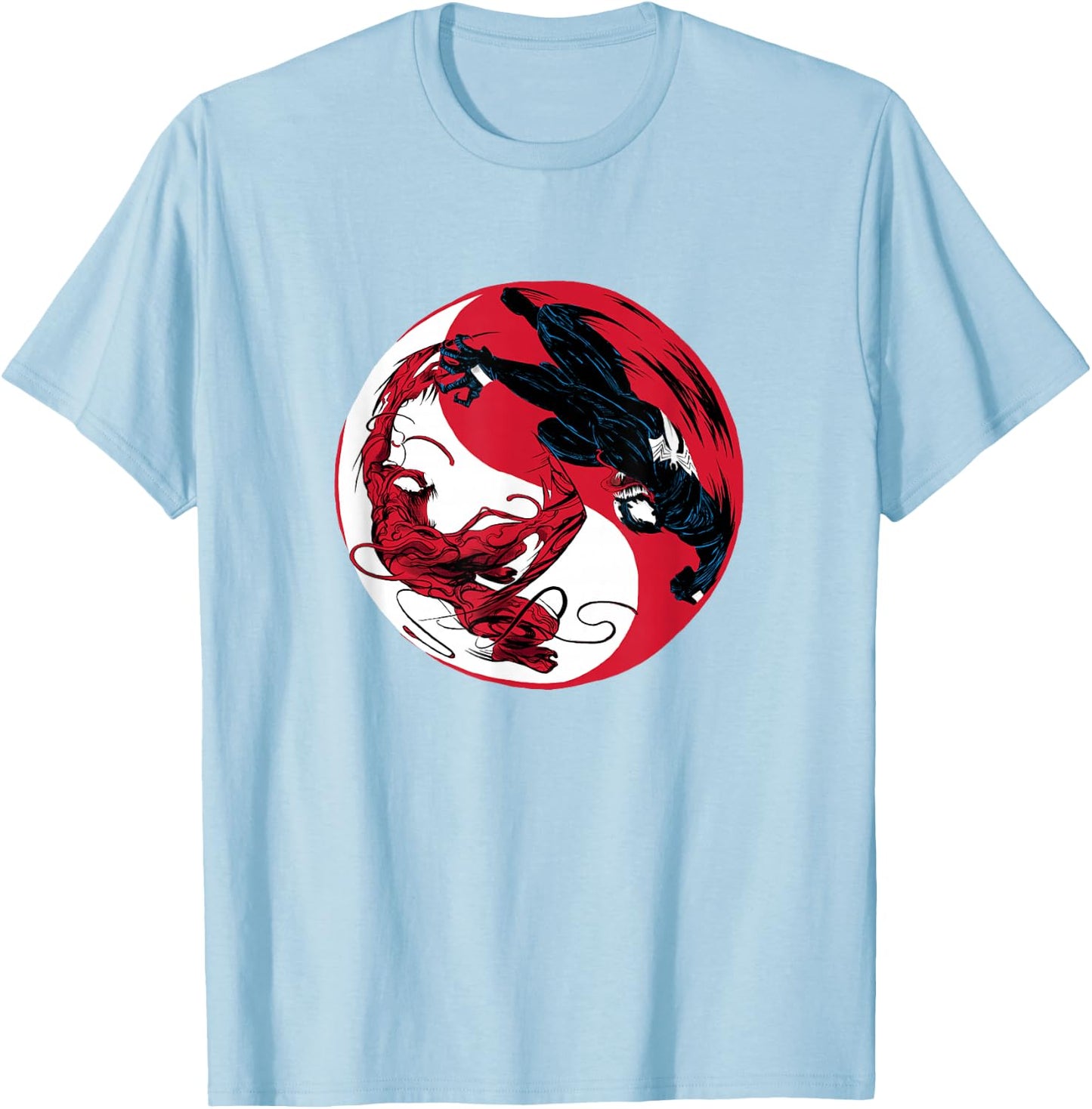 Marvel Venom: Let There Be Carnage Yin Yang T-Shirt - T-Shirt | Light Blue