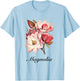 Vintage Magnolia Flower Floral Illustration Blossom Lovers T-Shirt - T-Shirt | Light Blue