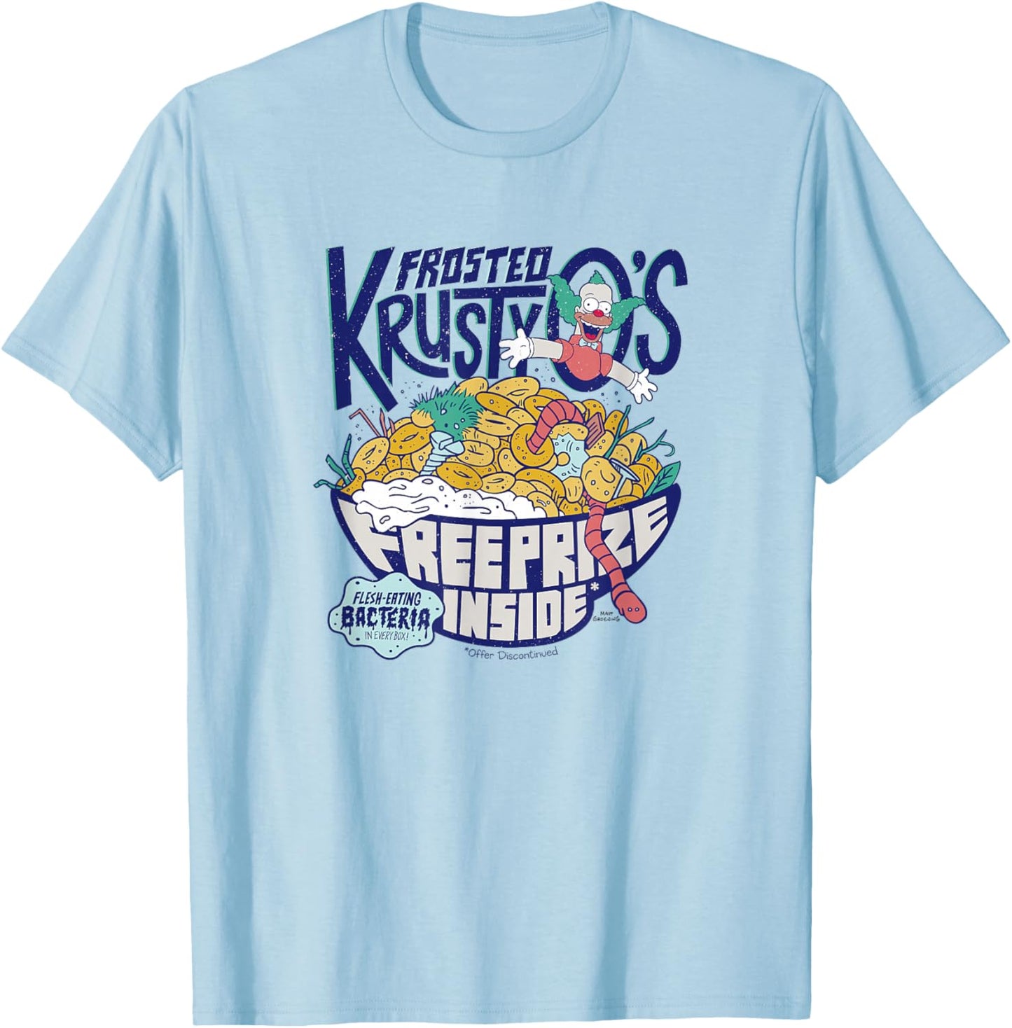 The Simpsons Frosted Krusty O's T-Shirt - T-Shirt | Light Blue