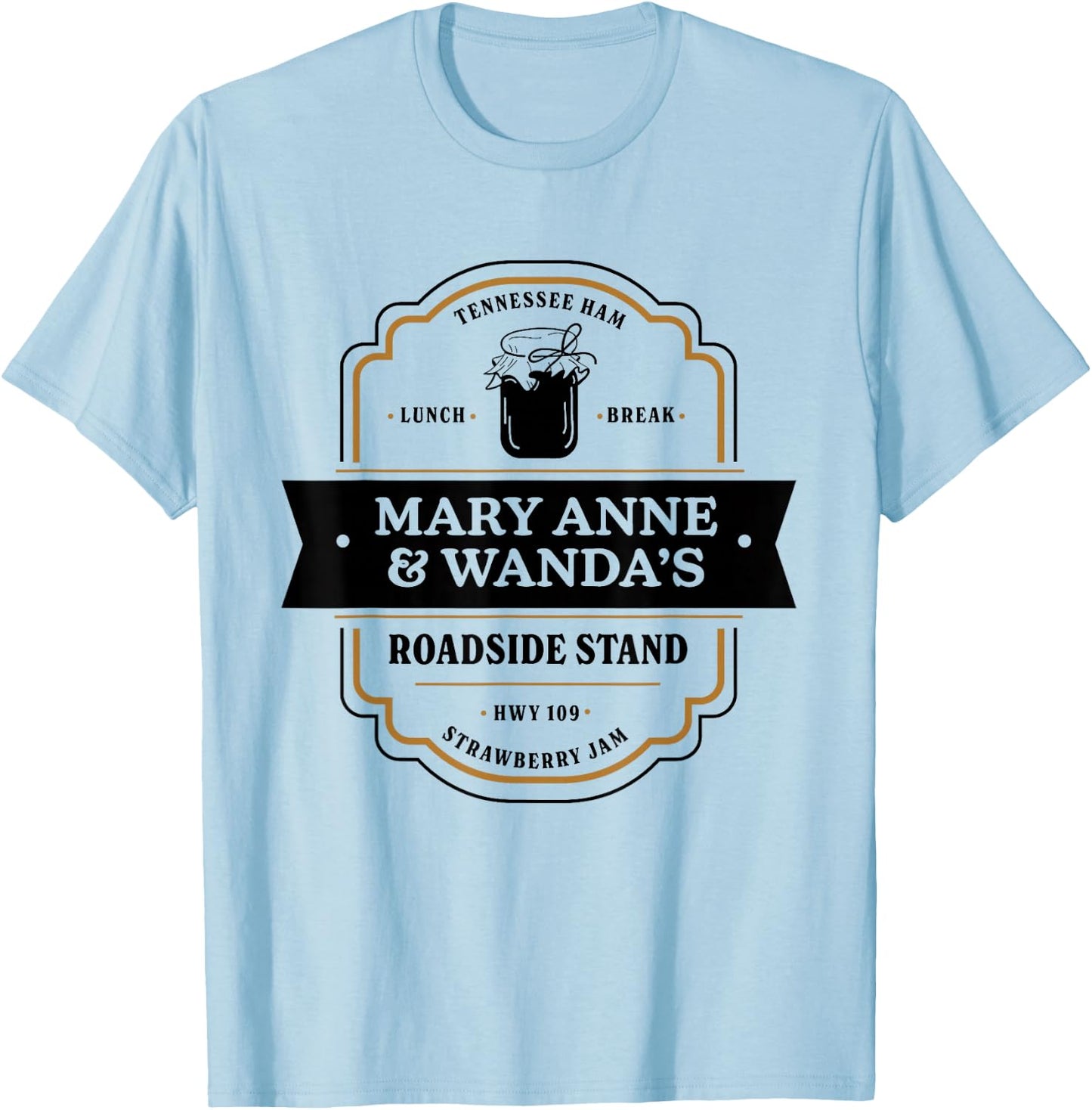 Mary Anne and Wanda farmers market Tennessee ham T-Shirt - T-Shirt | Light Blue