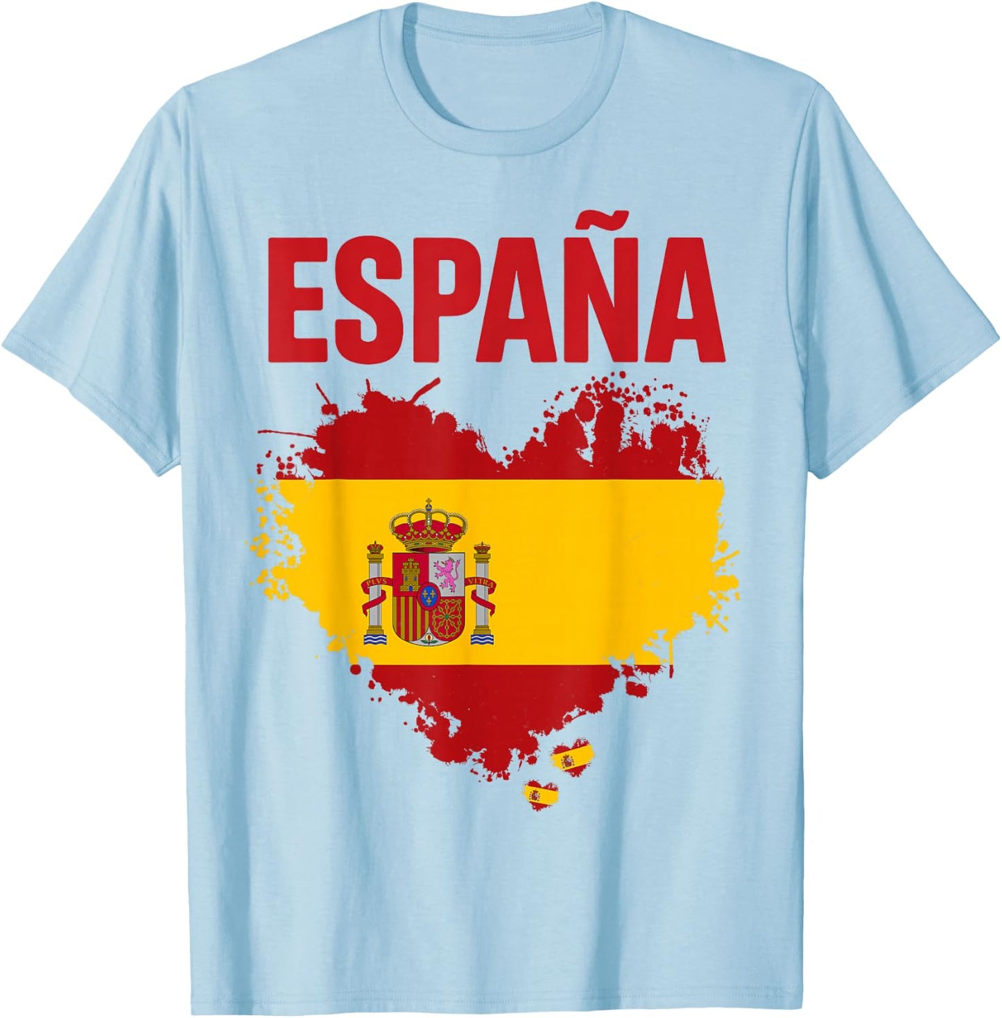 Spanish Flag Idea for Kids España Bandera española Spain T-Shirt - T-Shirt | Light Blue