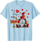I LOVE BEING A MAWMAW - Gnome Daisy Heart T-Shirt - T-Shirt | Light Blue