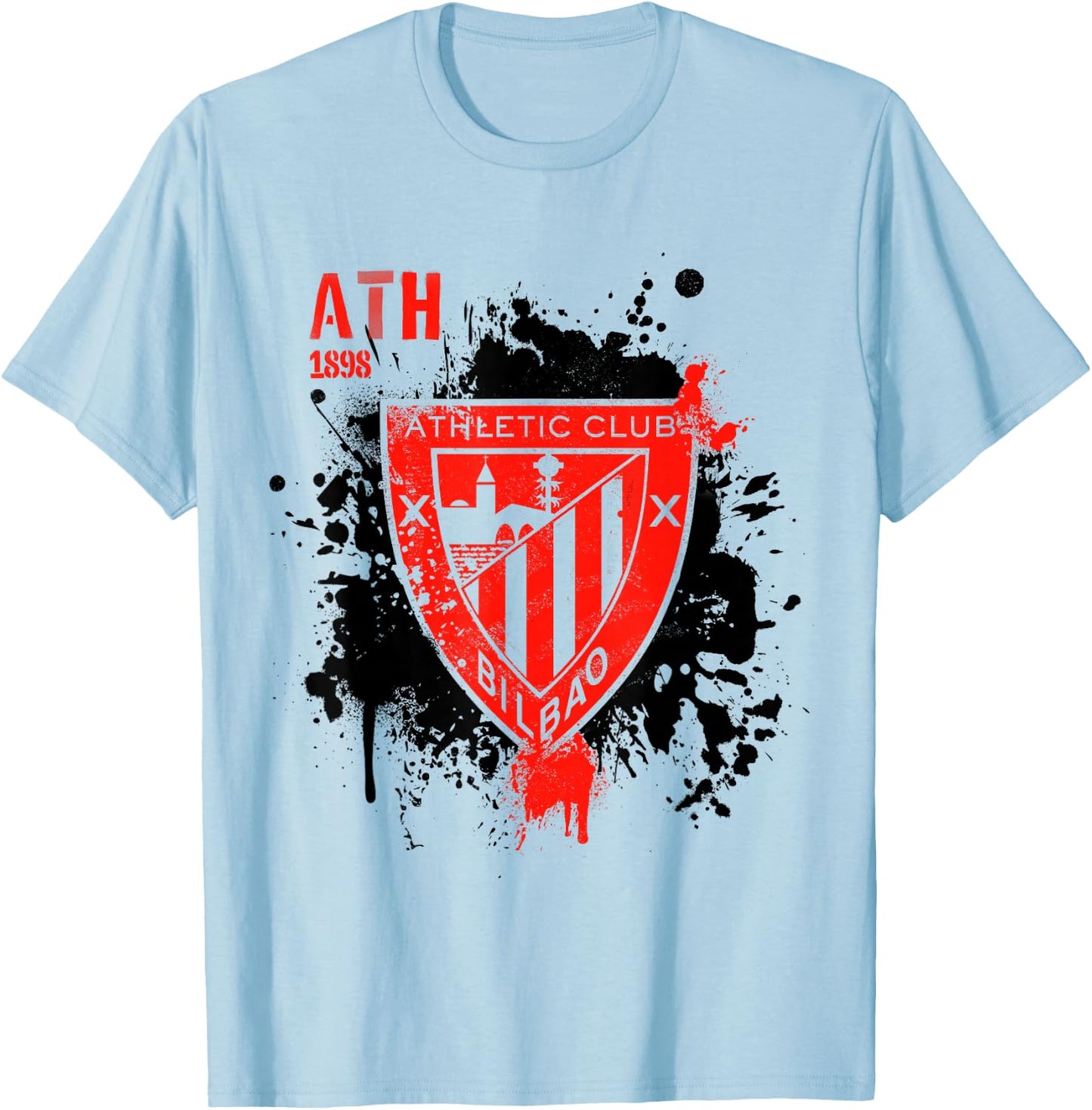 Athletic Club | 1898 Shield | Official Product | Bilbao T-Shirt - T-Shirt | Light Blue