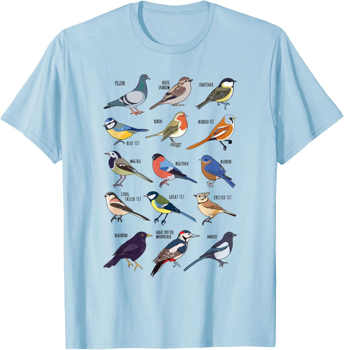 Wildlife Birds Gift Bird watching Birder T-Shirt - T-Shirt | Light Blue