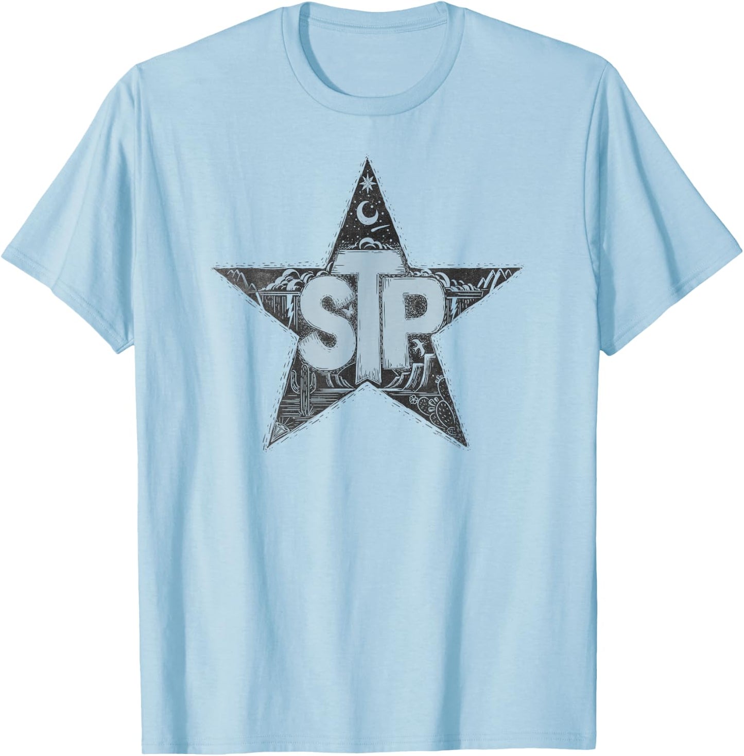 Stone Temple Pilots – Desert Star T-Shirt - T-Shirt | Light Blue