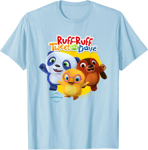 Ruff-Ruff, Tweet and Dave Comfortable T-Shirt - T-Shirt | Light Blue
