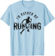 Running Runner Half Marathon Vintage I'd Rather Be Running T-Shirt - T-Shirt | Light Blue