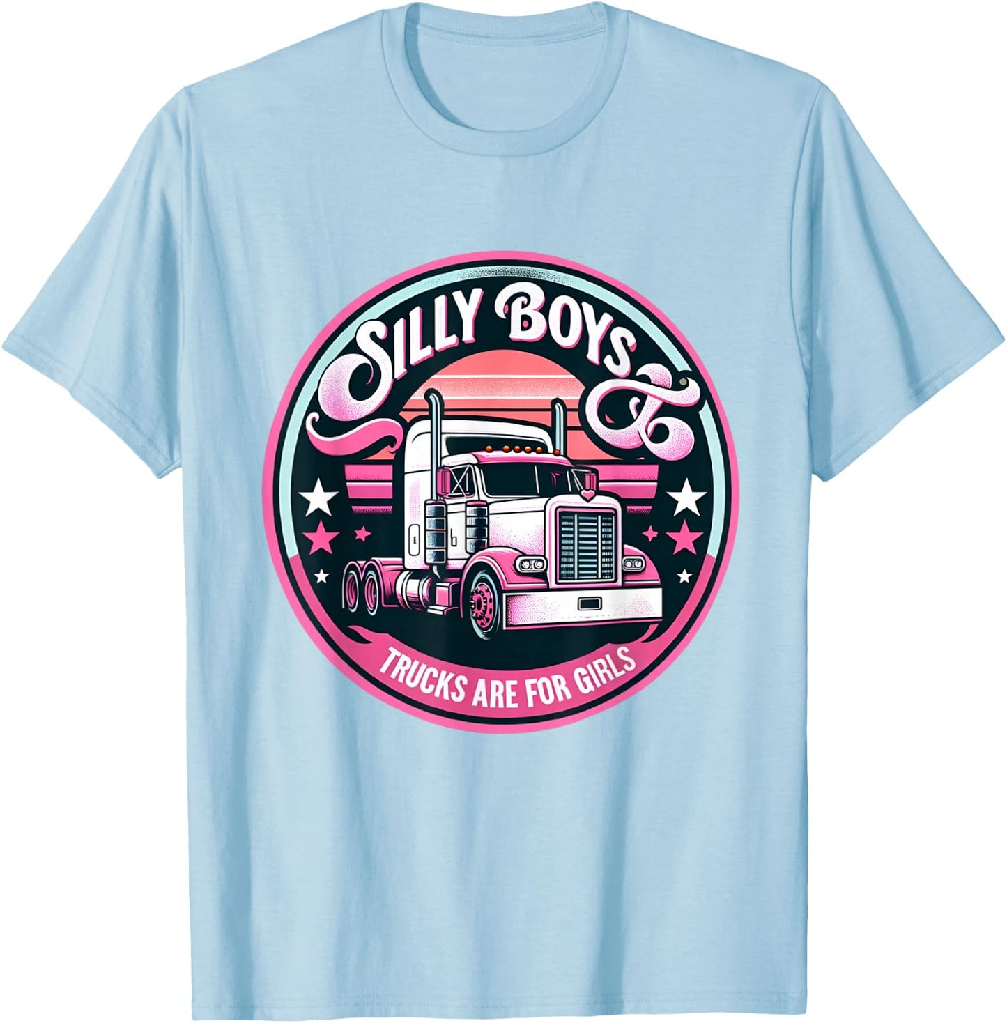 Female truck driver trucks are for girls trucker girl Women T-Shirt - T-Shirt | Light Blue