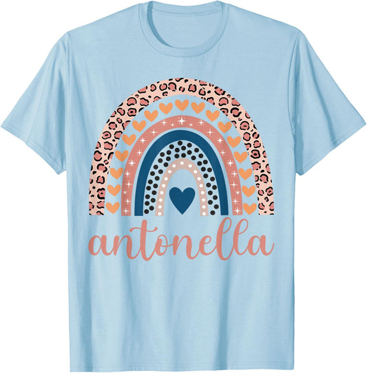 Antonella Antonella Name Birthday Shirt Gift T-Shirt - T-Shirt | Light Blue