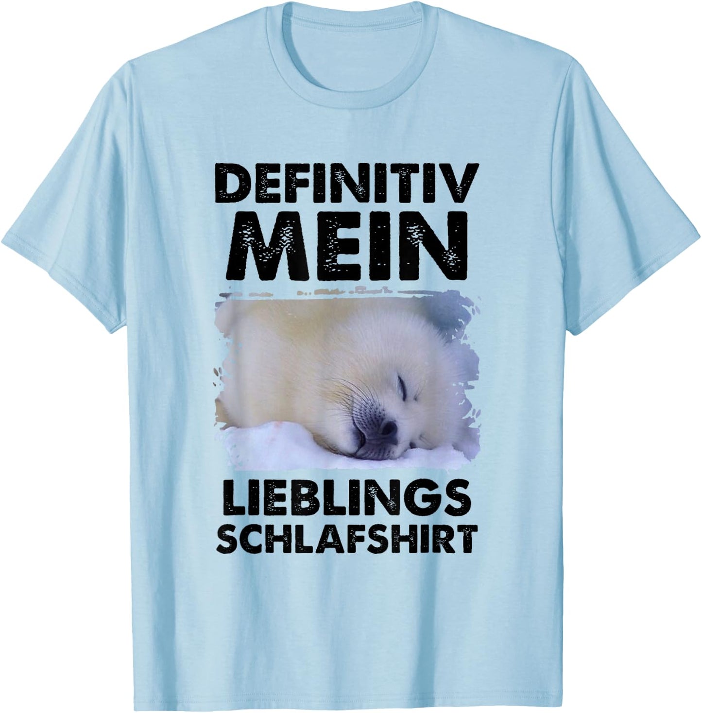 Definitiv mein lieblings weiße Robbe Saddle Seal T-Shirt - T-Shirt | Light Blue