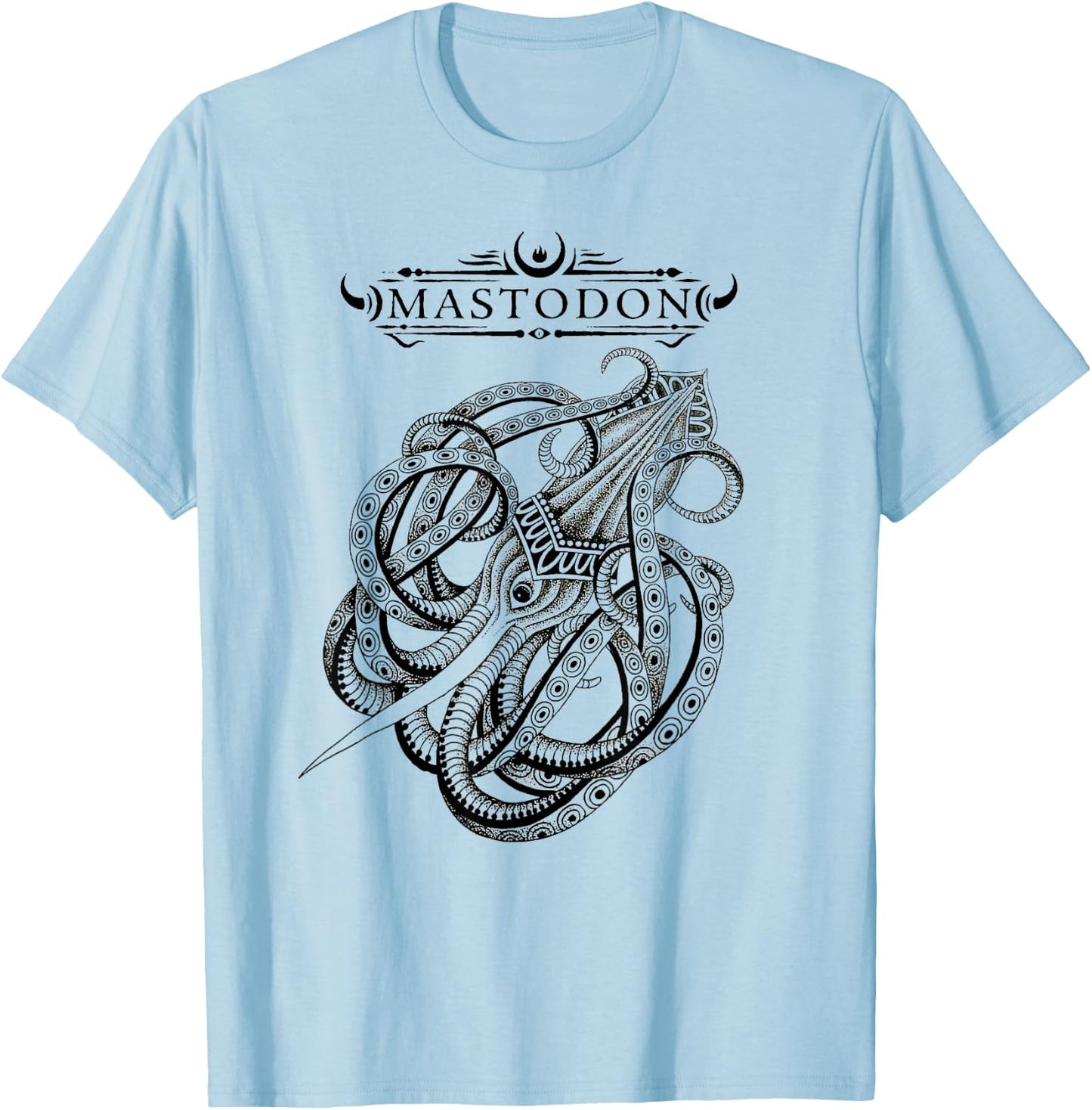 Mastodon – Kraken T-Shirt - T-Shirt | Light Blue